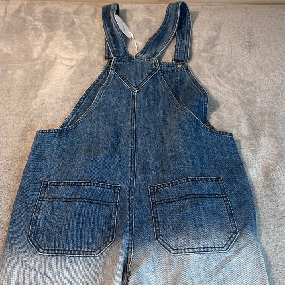 NWT Storia Rosebud Overalls Ombre Denim Blue Size Small - Picture 7 of 14